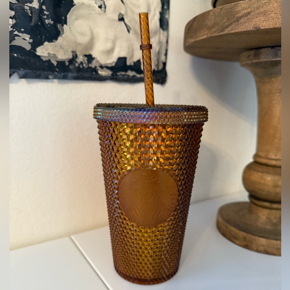 Starbucks Metallic Bronze Studded Tumbler
